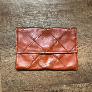 Vintage Moiseff burnt orange clutch